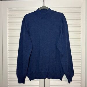 Raffi Bode Mock Neck 100% Merino Wool Sweater - Large